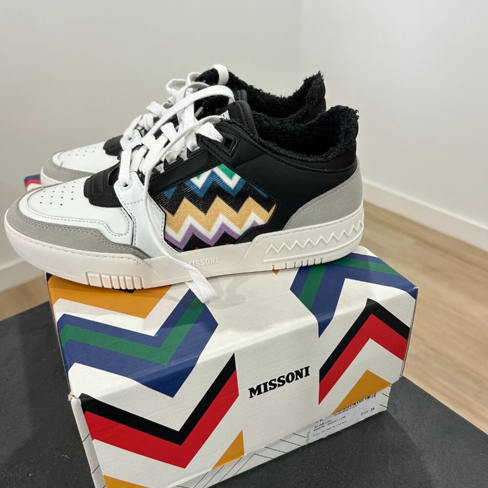 BRAND NEW Missoni Basket Low Top Sneaker Size 38 - Picture 5 of 5